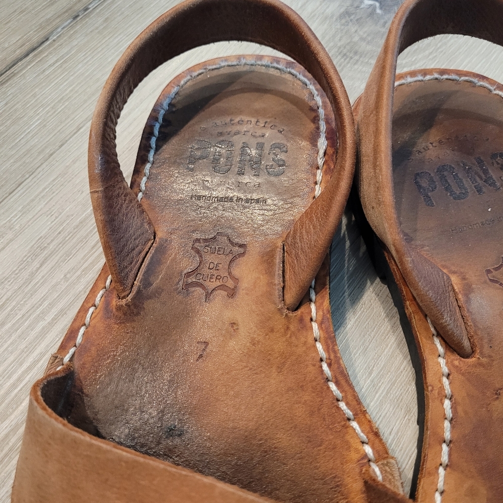 PONS Leather Classic Avarca Sandals - Picture 2 of 4